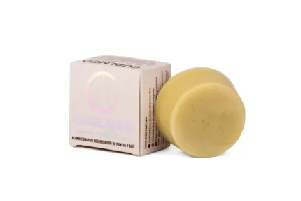 CurlMed Acondicionador Sólido Regenerador Puntas y Raíz Té Matcha 80g